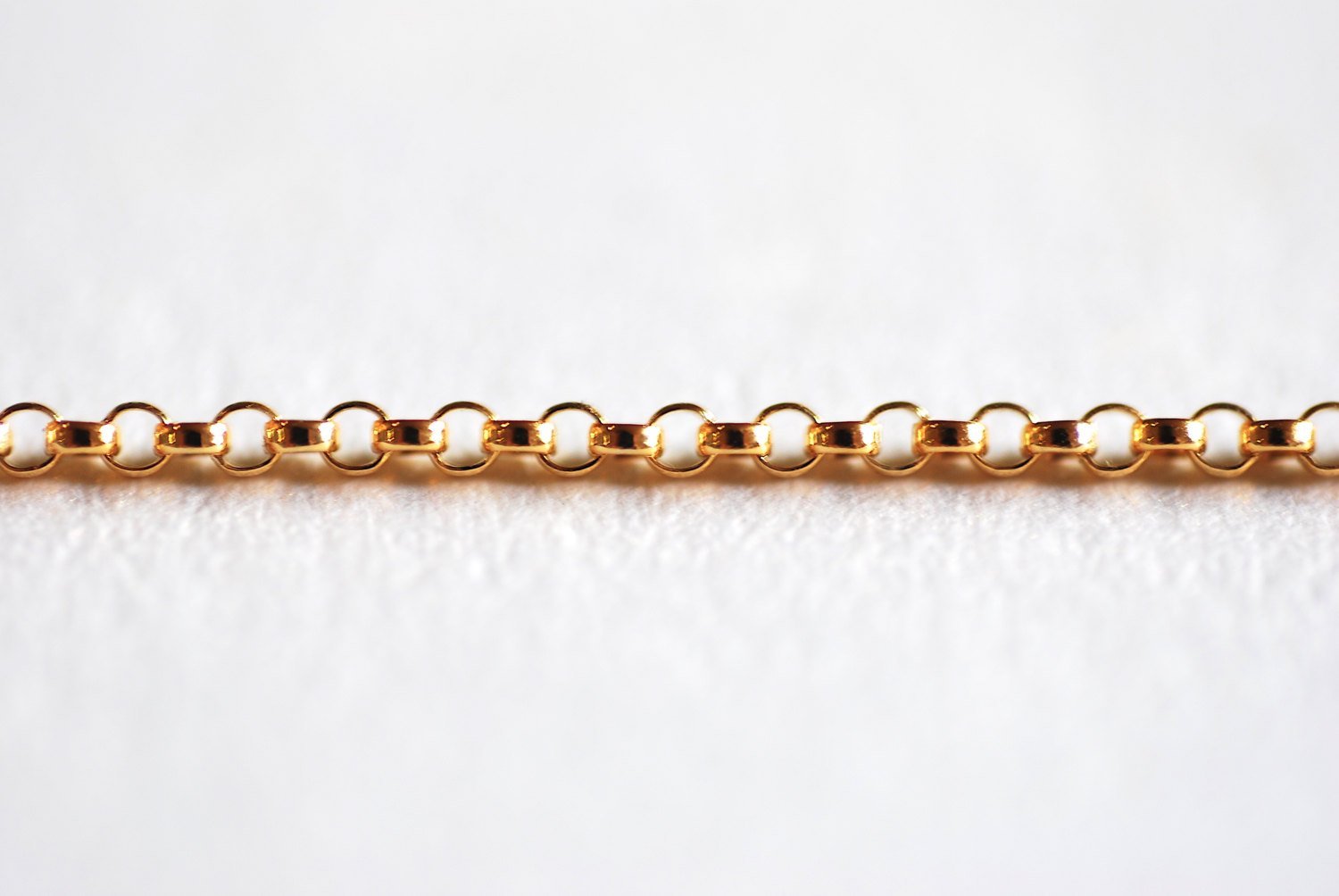 1.4mm Rolo Chain, 14/20 Gold-Filled, Bulk Pay Per Foot Uncut Spools For Jewelers