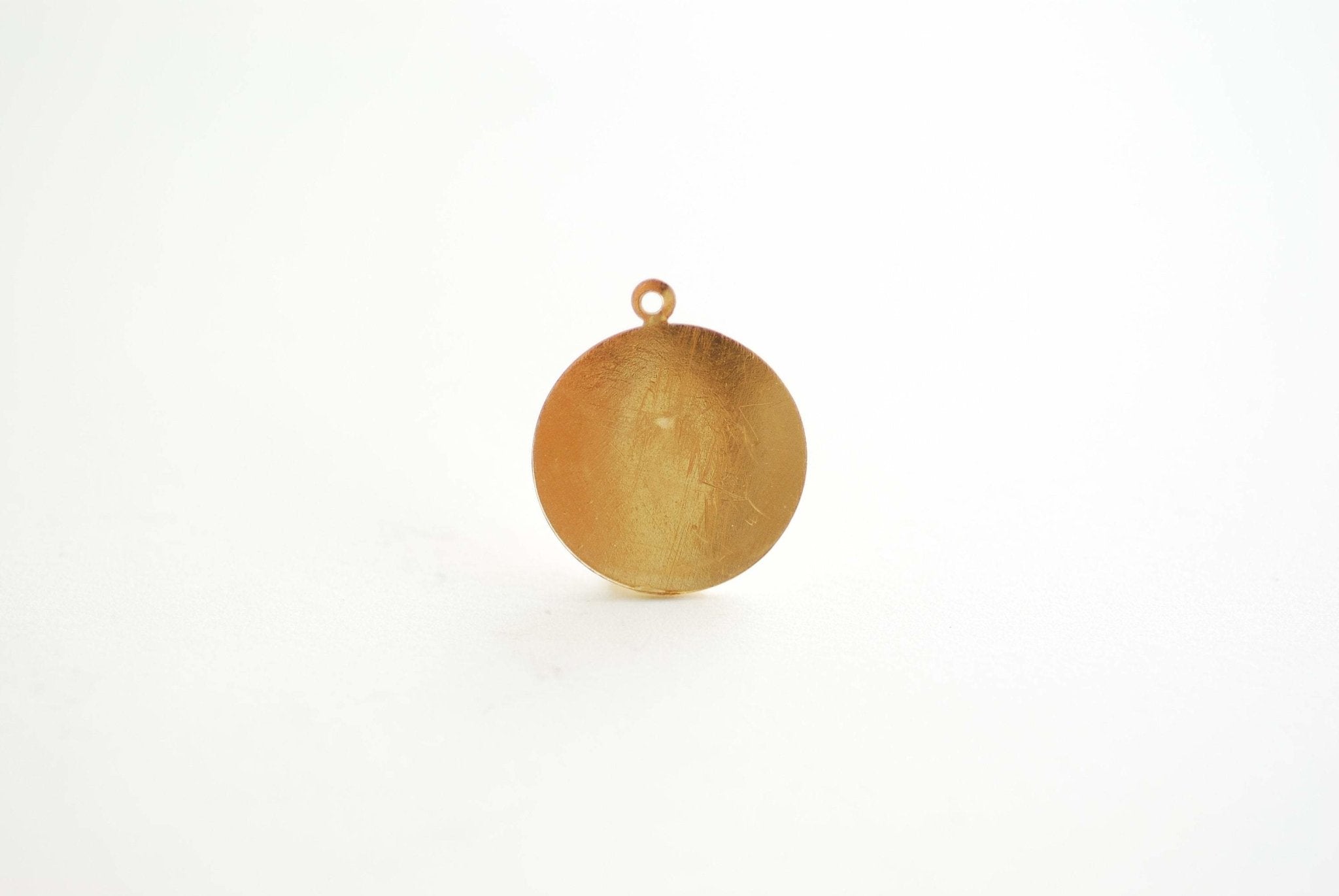 Saint Christopher Pendant, Wholesale, 14/20 Gold-Filled or 925 Sterling Silver, 22mm, Round Patron Saint Religious Catholic Medallion Coin