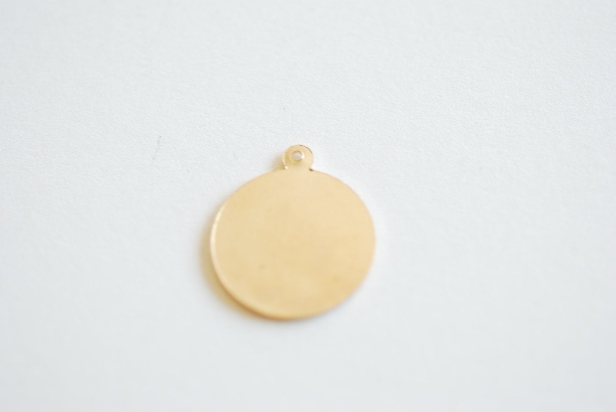 Saint Christopher Pendant, Wholesale, 14/20 Gold-Filled or 925 Sterling Silver, Round Religious Catholic