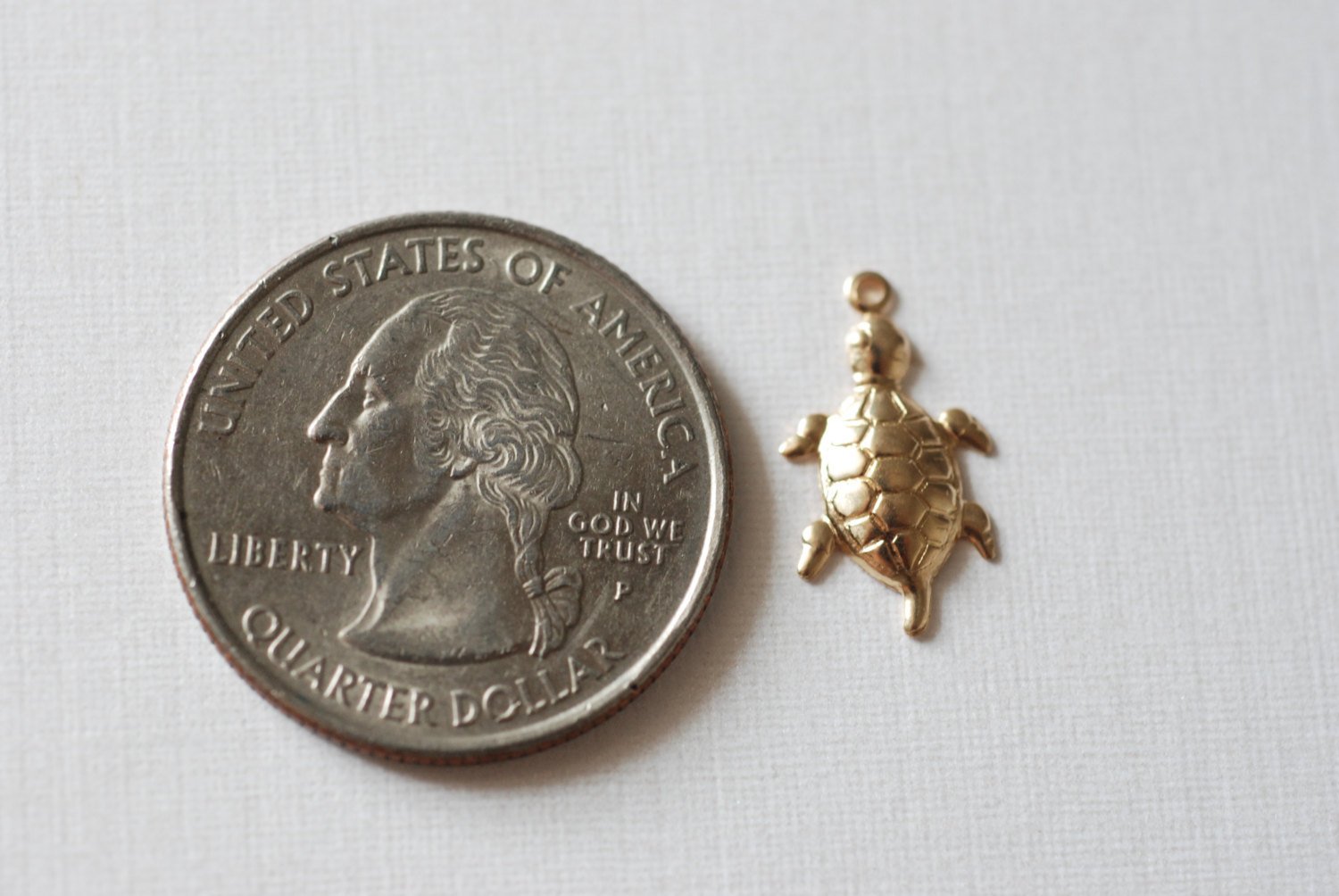 Sea Turtle Charm, Wholesale, 14/20 Gold-Filled, 15mm x 9mm