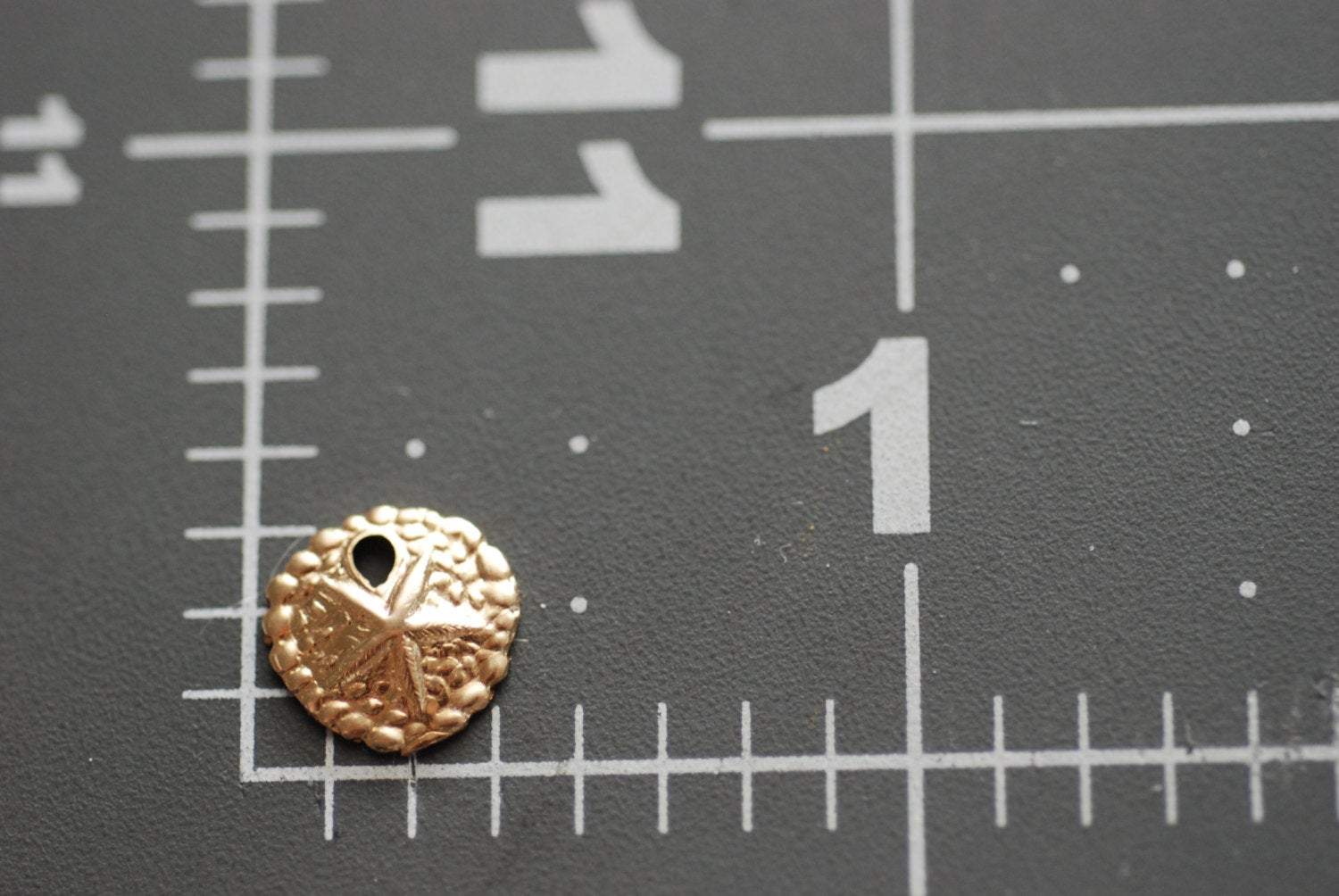 Sand Dollar Charm, Wholesale, 14/20 Gold-Filled, 10mm