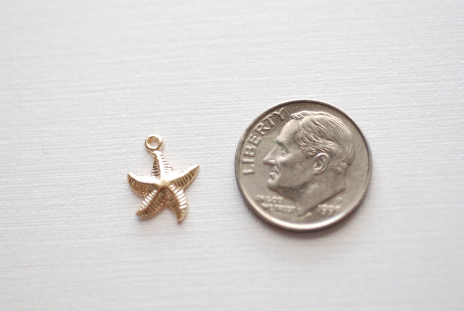2 pcs, STARFISH Charms Pendants, 14k 14kt Gold Filled Star Fish,10 mm, bridesmaids jewelry ocean sea life critter, R228-04 - HarperCrown