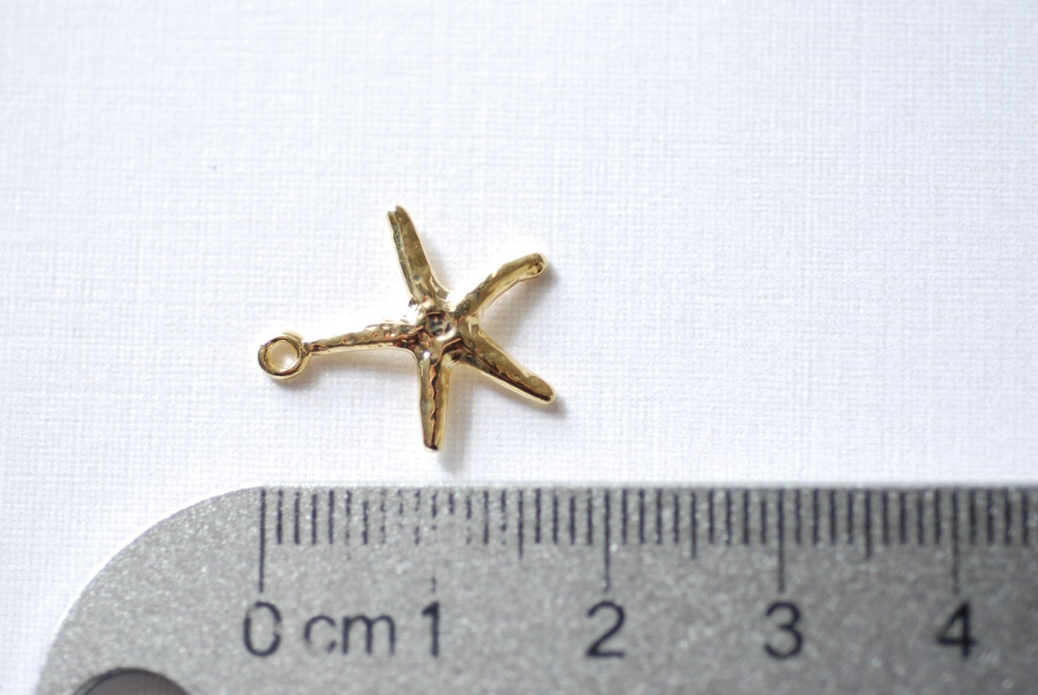 2 pcs Vermeil gold Starfish- 18k gold plated over sterling Silver Starfish Charm or Pendant, Gold Plated Sterling Silver Starfish Charms, 71 - HarperCrown