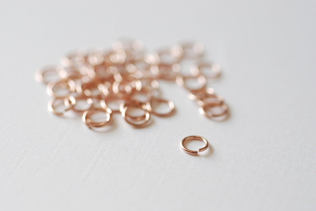 Wholesale Jewelry Supplies - 25 Pieces - 14k Rose Gold Filled Open