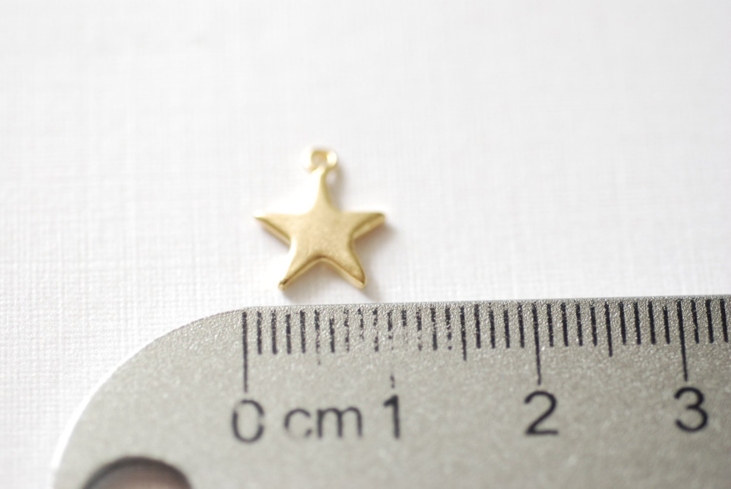 Matte Wholesale Gold Vermeil Star Blank Charm- 22k gold plated Sterling Silver Star Charm, Small Gold Star Blanks, Pentagon Charm, Beads