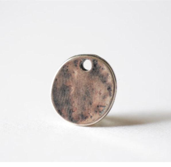 Sterling silver blank discs top