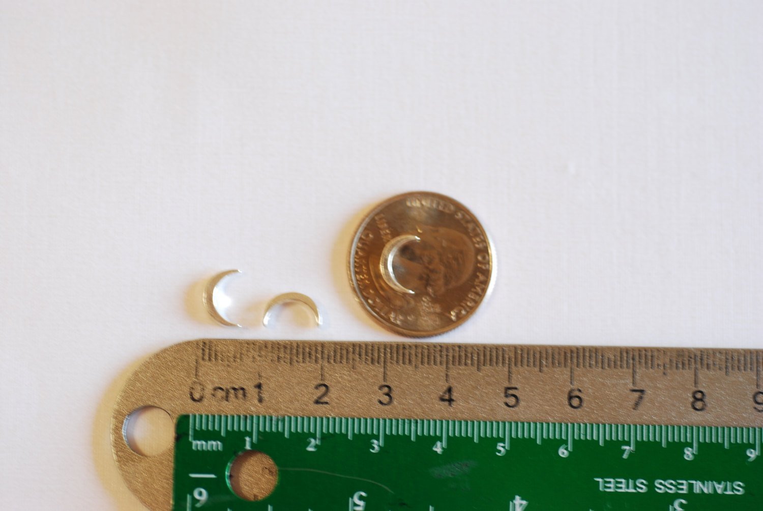 2pcs Sterling Silver Crescent Moon Beads Charm- 925 Sterling Silver Half Moon Charm Pendant, Silver Moon, Silver Moon Beads, Star, 268 - HarperCrown