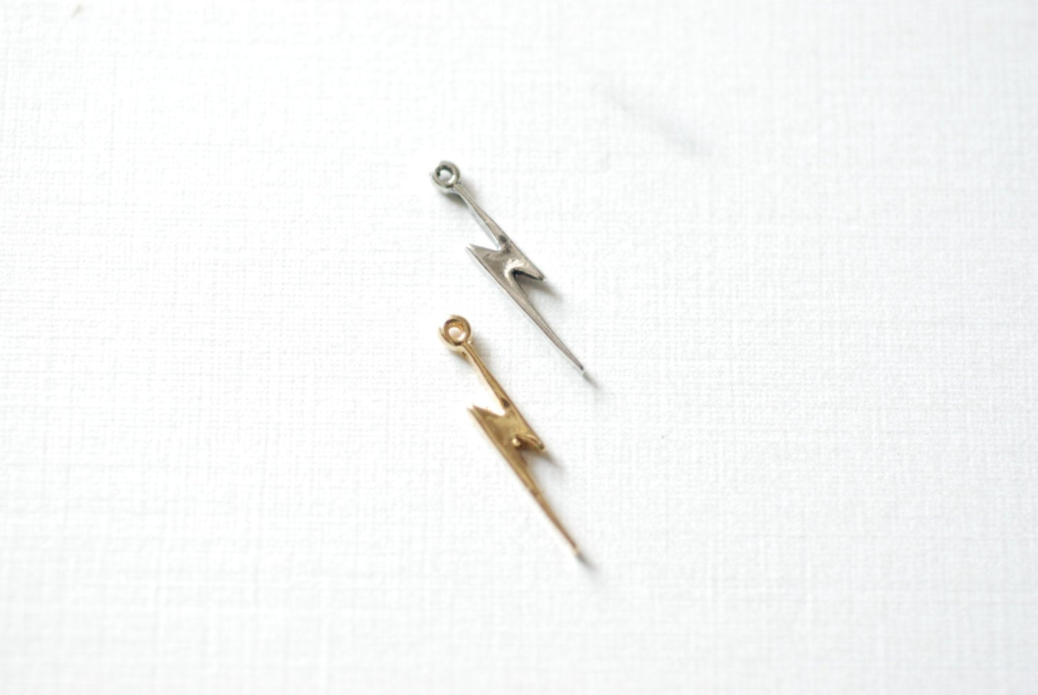 2pcs Sterling Silver lightning bolt Charm- 925 Sterling Silver, Silver Bolt Charm, Thunder Bolt Charm, Wholesale Charms Bulk Supply, 286 - HarperCrown