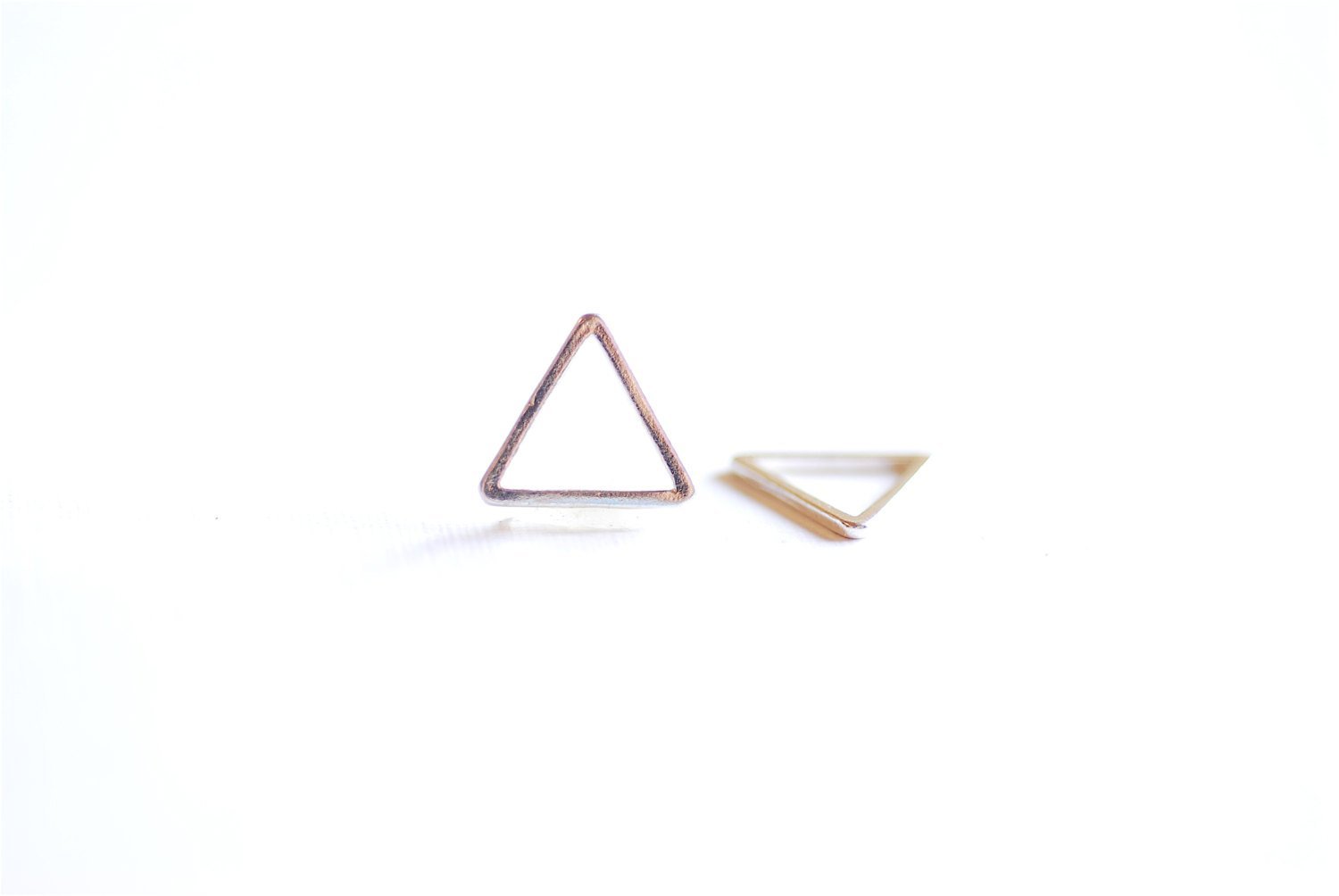 2pcs Sterling Silver Open Triangle Jump Ring, 925 Silver Triangle Charm, Equilateral Triangle Charm, Sterling Silver Triangle Connector - HarperCrown