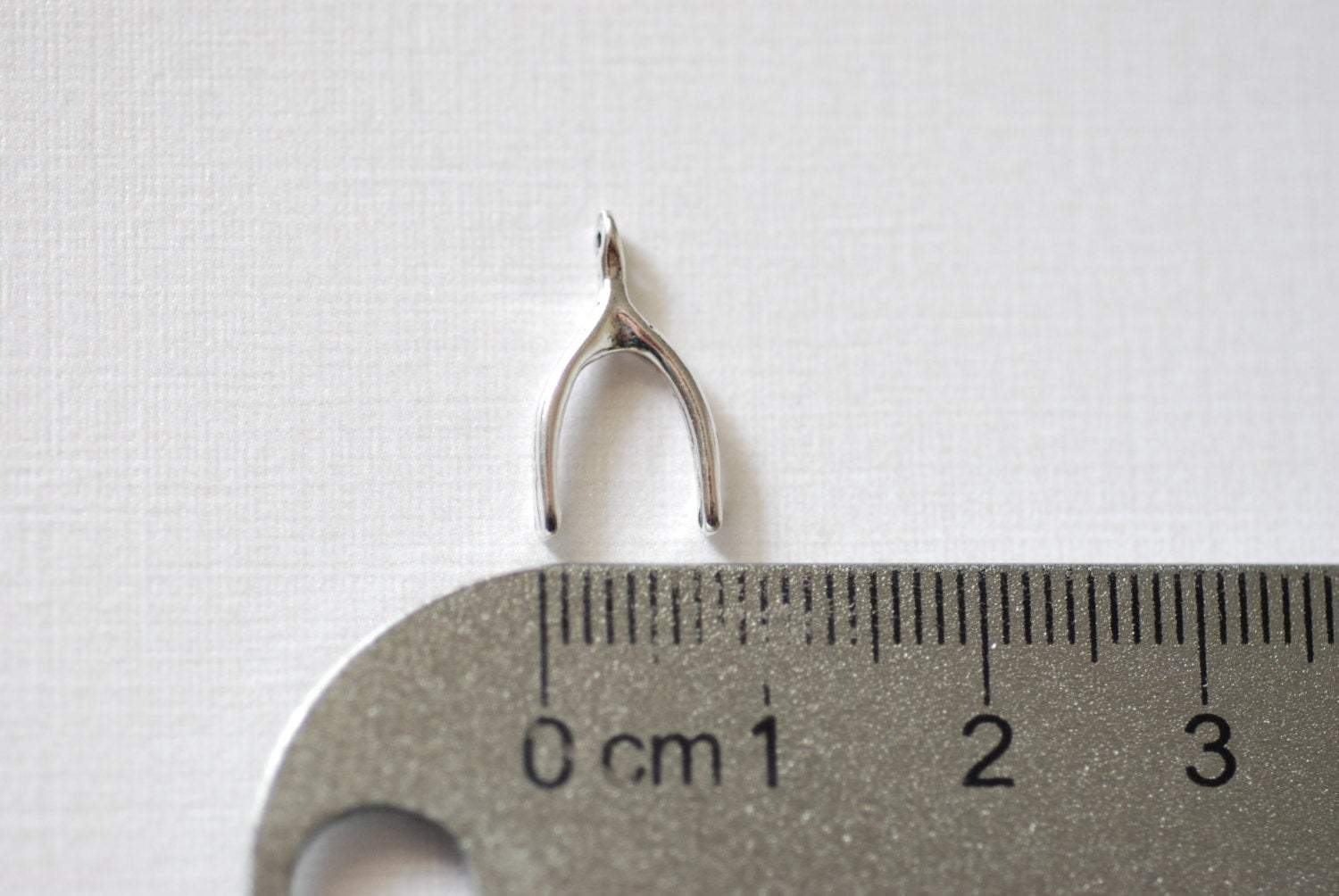 2pcs Sterling Silver Wishbone Charm, Sterling silver wishbone pendant, silver wishbone, Lucky Wishbone Pendant, Wholesale beads, 7 - HarperCrown