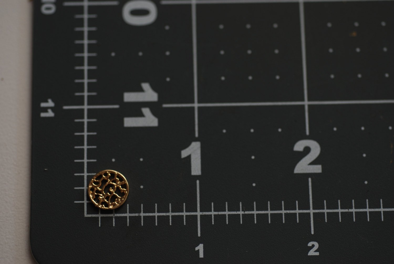 2pcs Vermeil Gold Filigree Disc-18k gold plated sterling silver, gold round disc, filigree design, vermeil gold plated charms wholesale, 164 - HarperCrown