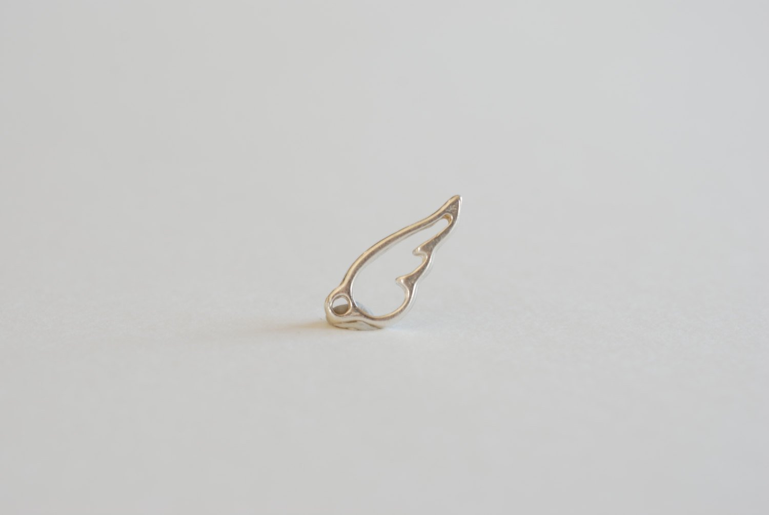 925 Sterling Silver Charm, Angel Wing Charm, Tiny Angel Wing Charm, Sterling Silver Angel Wing, Bird Wing Charm, Wholesale Silver Charms - HarperCrown