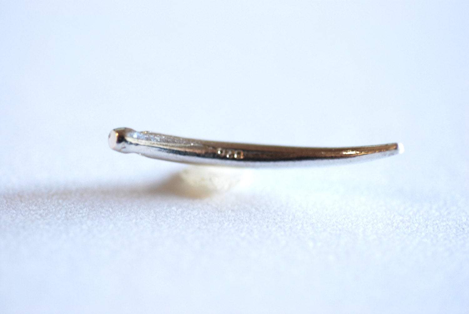 925 Sterling Silver Horn Charm- Sterling Silver Tusk Charm, Horn Tusk Charm, Italian Horn Charm, Tusk Pendant Charm, Cornicello Horn, 20 - HarperCrown