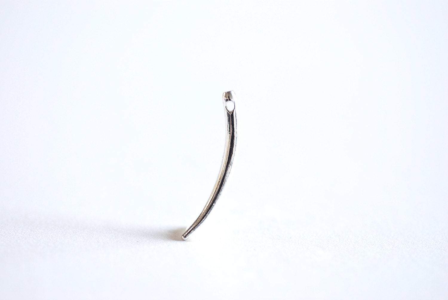 925 Sterling Silver Horn Charm- Sterling Silver Tusk Charm, Horn Tusk Charm, Italian Horn Charm, Tusk Pendant Charm, Cornicello Horn, 20 - HarperCrown
