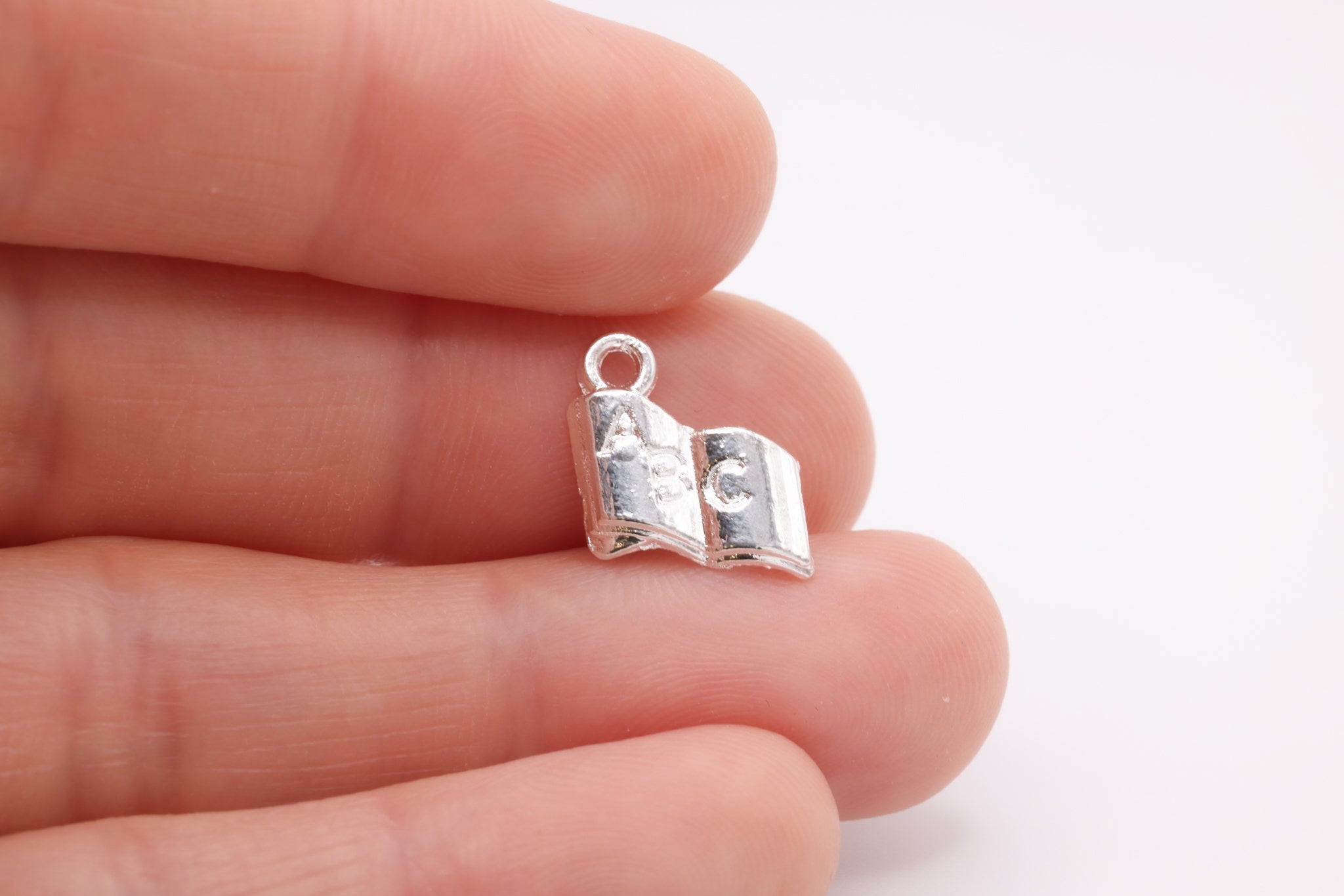 ABC Open Book Charm, 925 Sterling Silver, 655 - HarperCrown