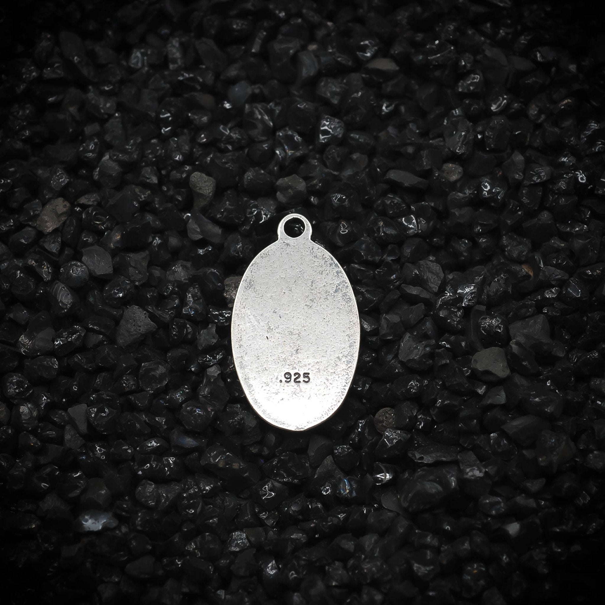 Ankh Key of Eternal Life Hieroglyphics Ancient Egyptian Oval Charm | 925 Sterling Silver, Oxidized or 18K Gold Plated | Jewelry Making Pendant - HarperCrown