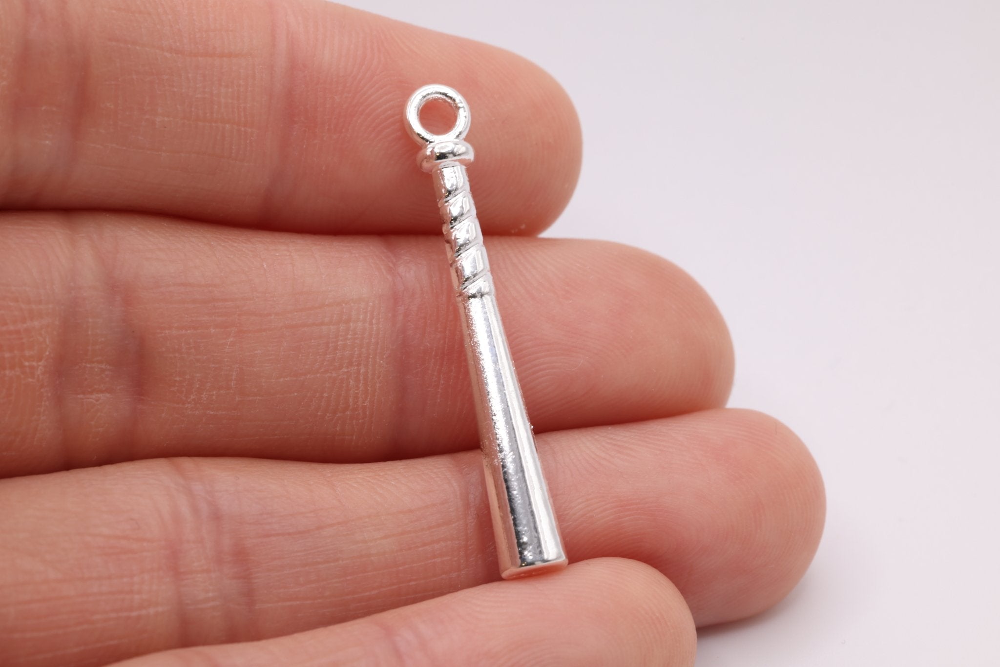 Baseball Bat Charm, 925 Sterling Silver, 613 - HarperCrown