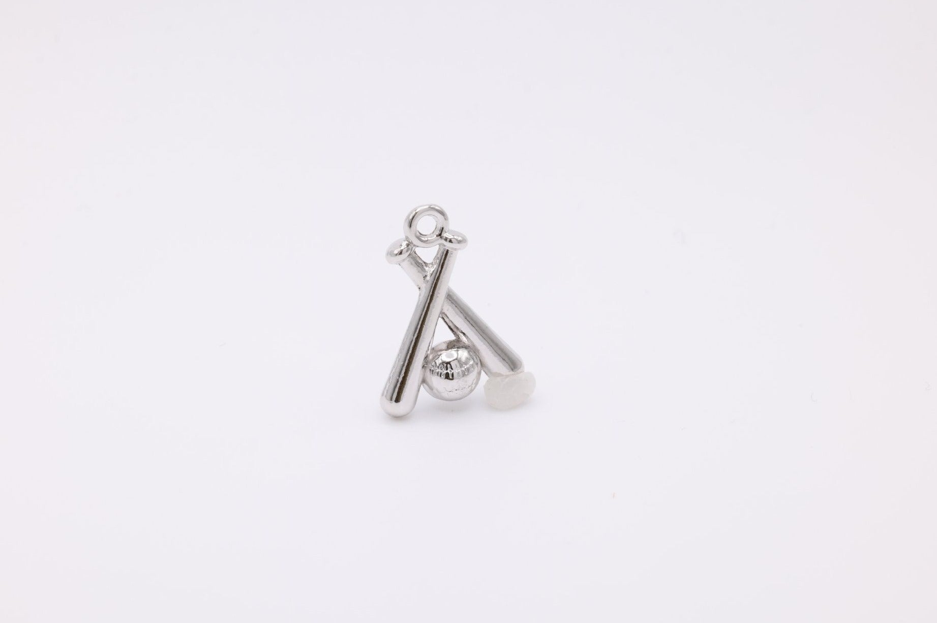 Baseball Bats & Baseball Charm, 925 Sterling Silver, 598 - HarperCrown