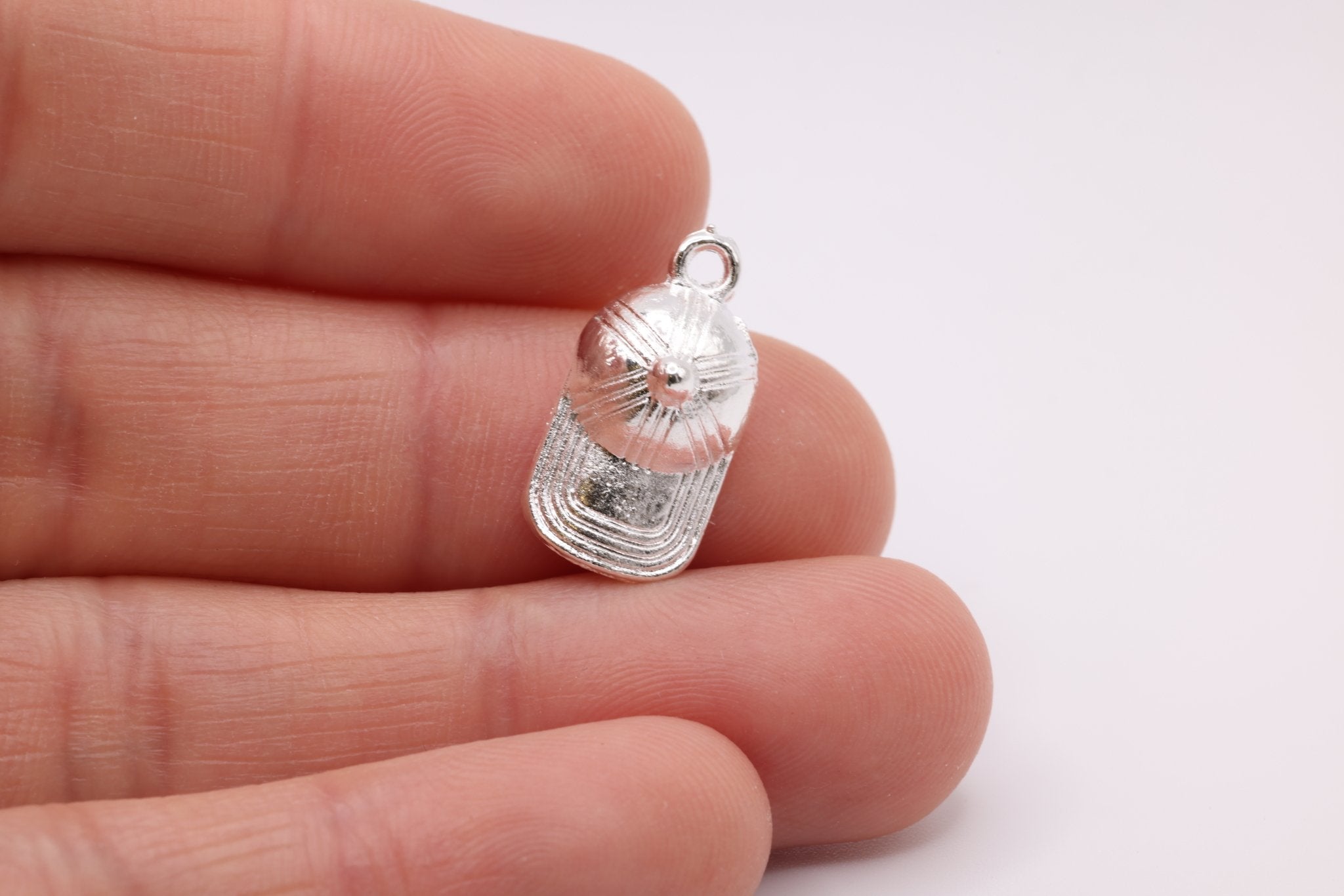 Baseball Hat Charm, 925 Sterling Silver, 630 - HarperCrown