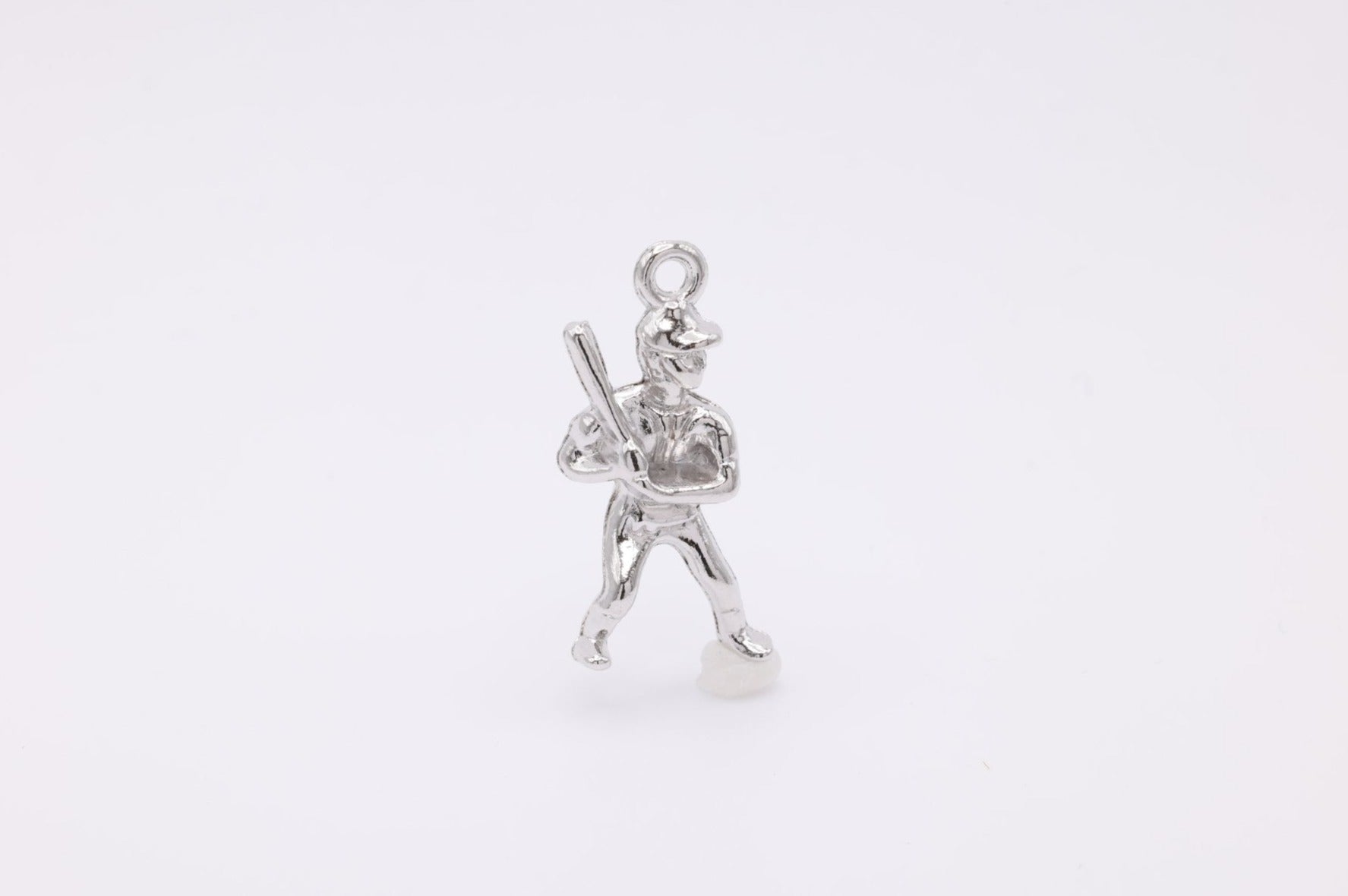 Baseball Player Wholesale Charm, 925 Sterling Silver, 593 - HarperCrown