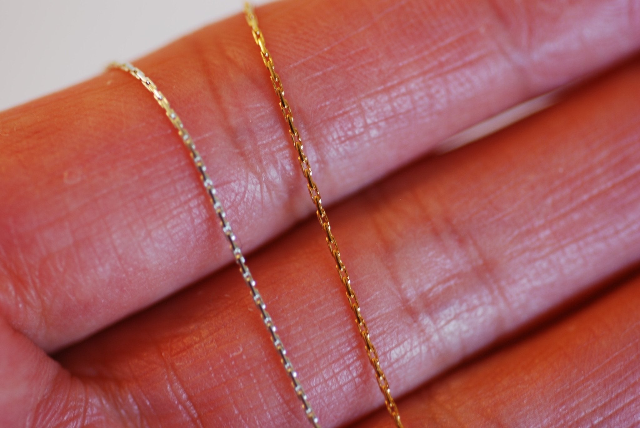 Beading Chain .63 Cordette Chain | Sterling Silver or 14k Gold Filled | Unfinished Permanent Jewelry Chain Findings Sold by Foot Delicate Chain - HarperCrown