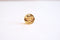 Bee Charm Pendant Vermeil Gold- 22k Gold plated 925 Sterling Silver, Disc Bee Pendant, Honeybee, Bumblebee, Queen Bee, Round Bee Charm, 406 - HarperCrown