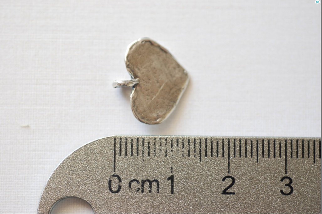 Blank Heart Stamping Charm - Vermeil Gold, Vermeil Rose gold or Sterling Silver Heart, blank heart metal stamping, Wholesale Heart Beads, 87 - HarperCrown