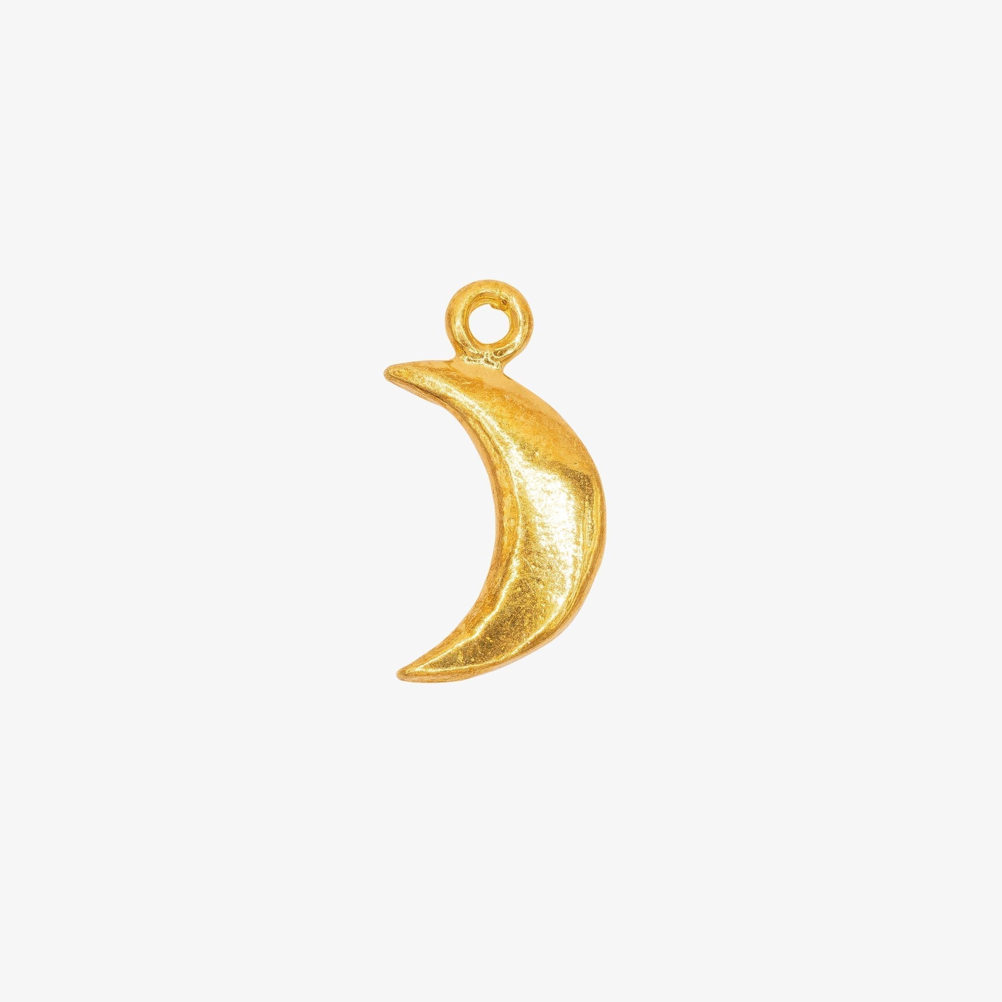 Crescent Moon Charm 14K Gold - HarperCrown