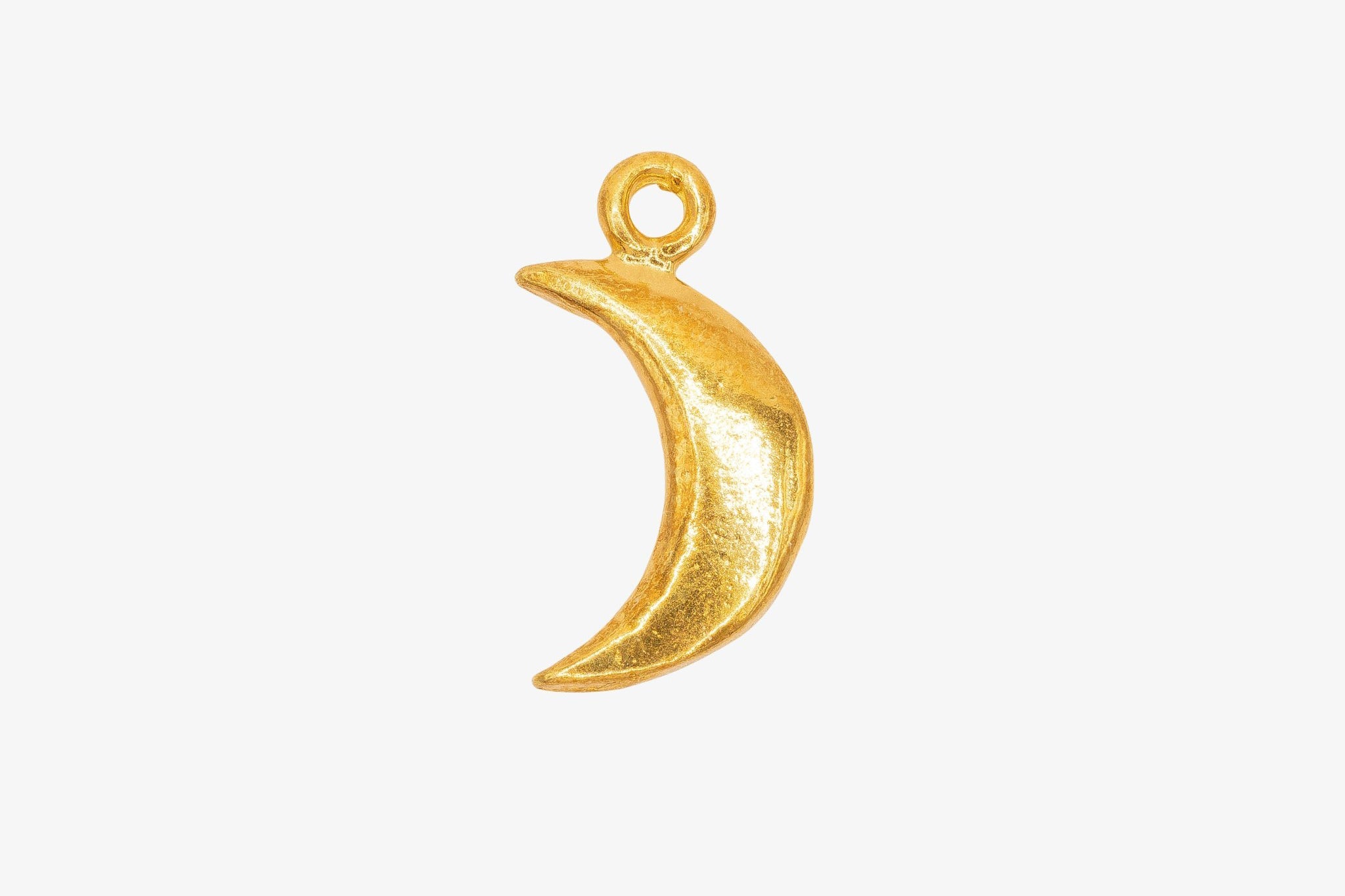 Crescent Moon Charm 14K Gold - HarperCrown