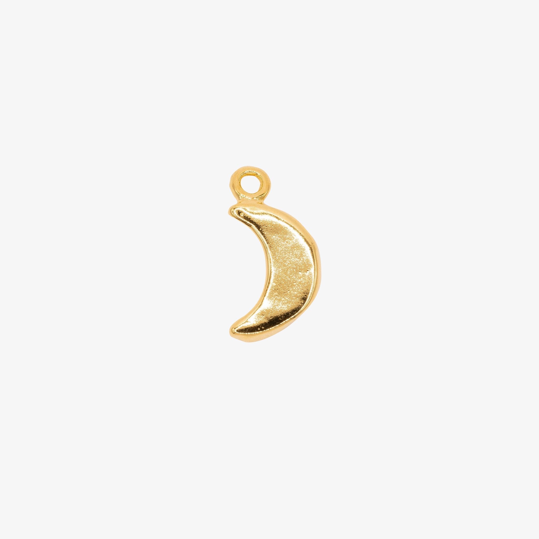 Crescent Moon Charm 14K Gold - HarperCrown
