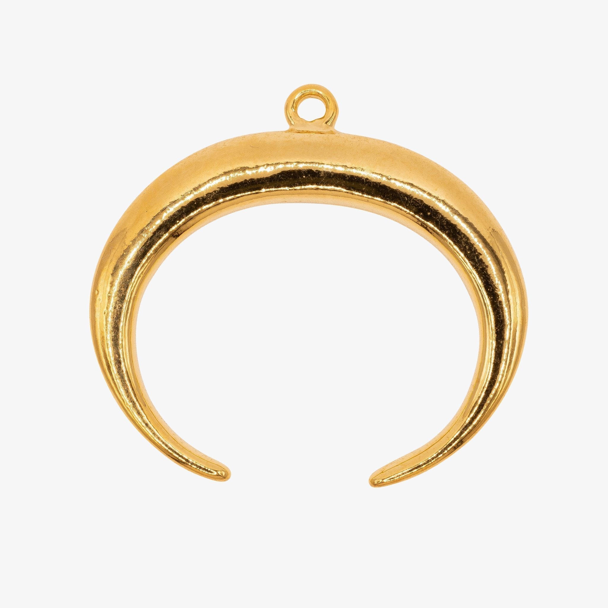 Crescent Moon Charm 14K Gold - HarperCrown