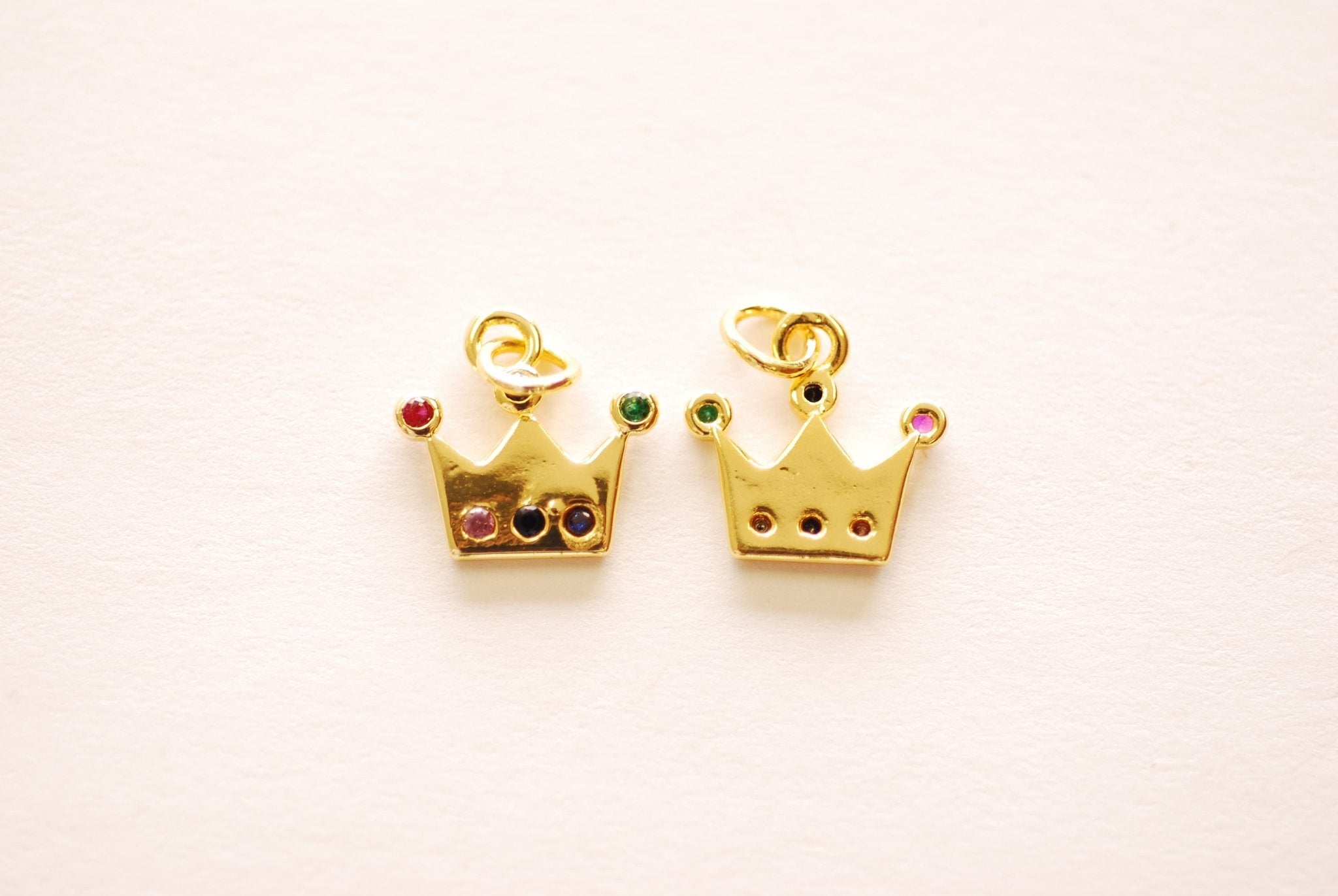 Crown Colorful CZ Royal Charm - Cubic Zirconia HarperCrown Wholesale Pendants B255 - HarperCrown