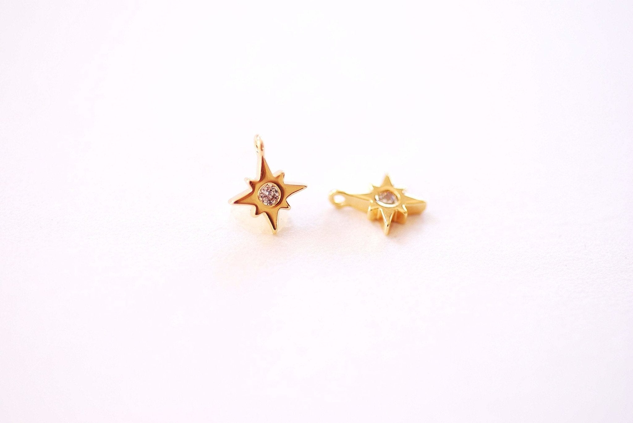 Star Charm Tiny Earring Charms Gold Mini Star Earring Charms