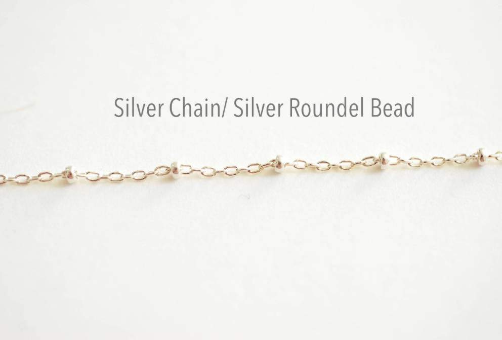 Finished Satellite Chain Necklace- Sterling Silver, 14k Gold Filled, 14k Rose Gold Filled, Dew Drop Necklace,Beaded Necklace,Choker Necklace - HarperCrown