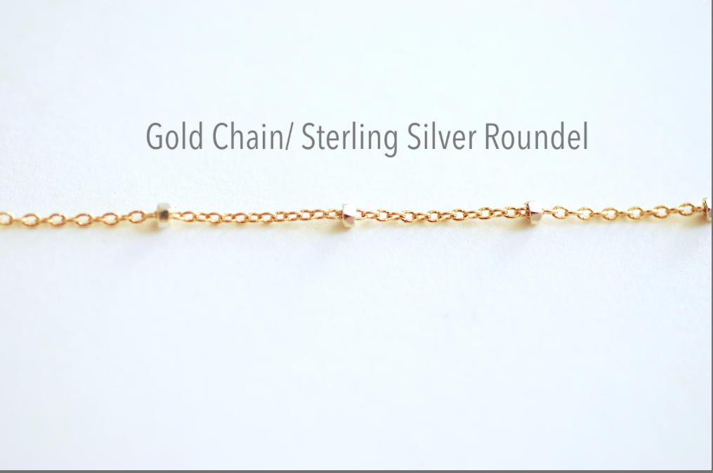 Finished Satellite Chain Necklace- Sterling Silver, 14k Gold Filled, 14k Rose Gold Filled, Dew Drop Necklace,Beaded Necklace,Choker Necklace - HarperCrown