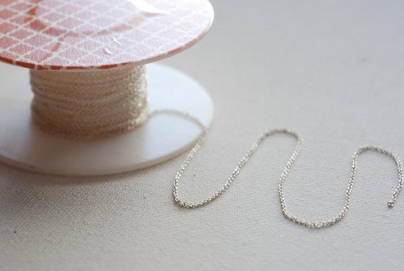 Gold Filled Finished Chain, Finished Necklace Chain, Gold Flat Chain, 1.3mm width Chain, Rose Gold Finished Chain, Sterling Silver Necklace - HarperCrown