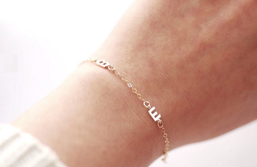 Gold Letter Connector Charm l Wholesale Jewelry Findings l Vermeil 18k Gold 925 Sterling Silver - HarperCrown