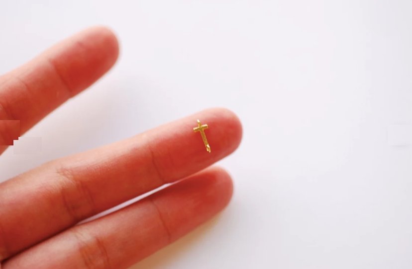 Gold Letter Connector Charm l Wholesale Jewelry Findings l Vermeil 18k Gold 925 Sterling Silver - HarperCrown