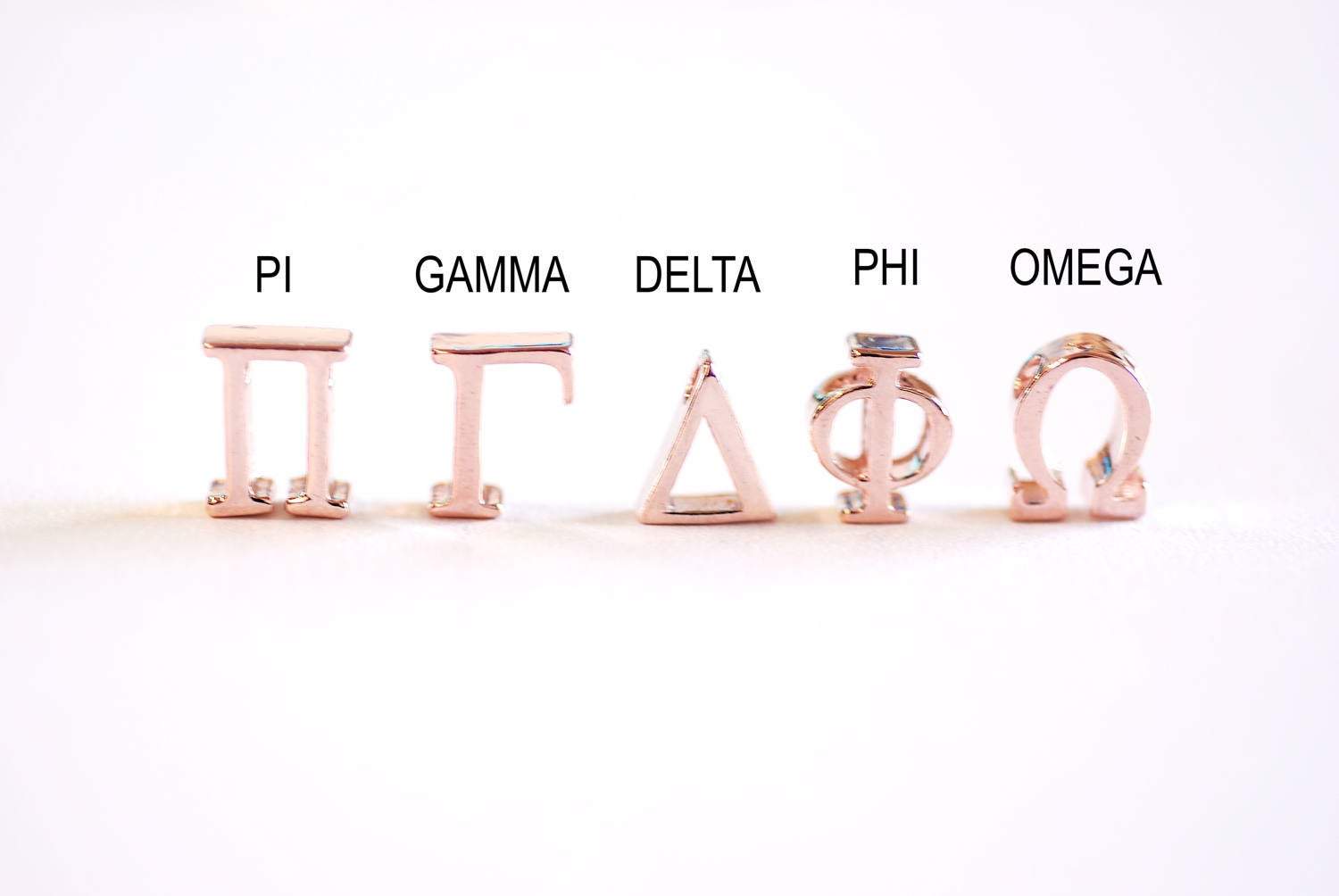 Greek Letters, Sorority Fraternity Greek Letters, Greek Letter Beads, Greek Letter Charms, Greek Alphabet, Initial Charm, Alphabet Beads - HarperCrown