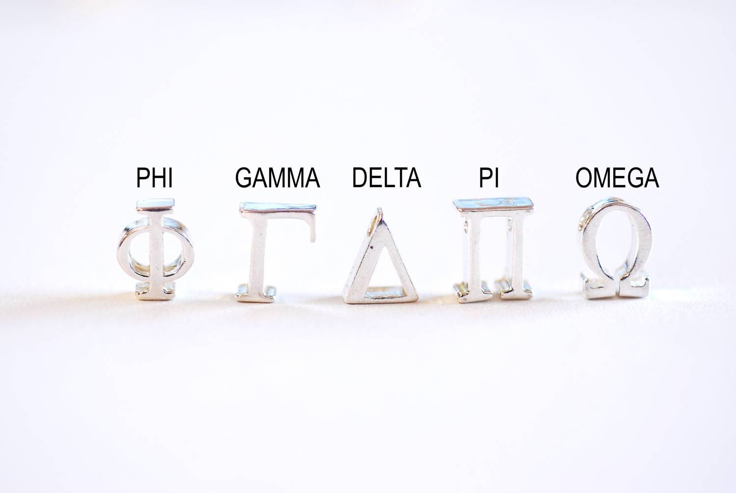 Greek Letters, Sorority Fraternity Greek Letters, Greek Letter Beads, Greek Letter Charms, Greek Alphabet, Initial Charm, Alphabet Beads - HarperCrown