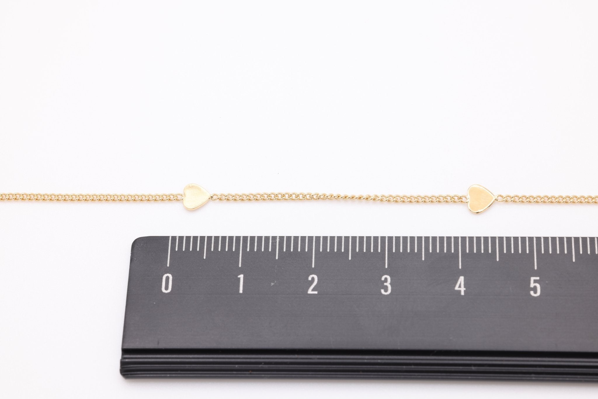 Heart Satellite Chain, 14K Gold Overlay Plated, Wholesale Jewelry Chain - HarperCrown