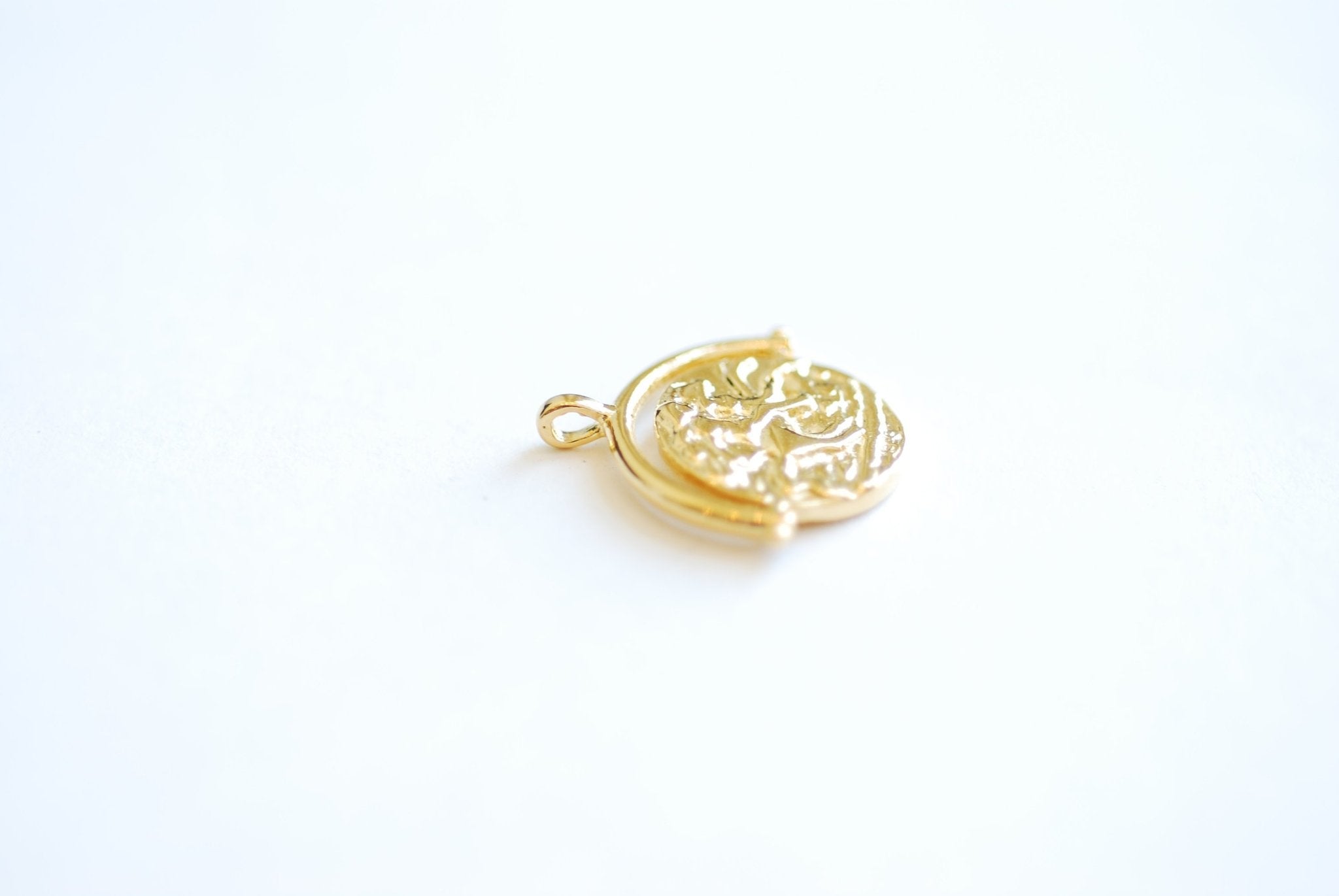 Large Medallion Coin Pendant- Greek Roman Spanish Coin Charm Pendant, Vintage Antique Coin, DIY Jewelry Parts, Wholesale Charms Pendants,491 - HarperCrown