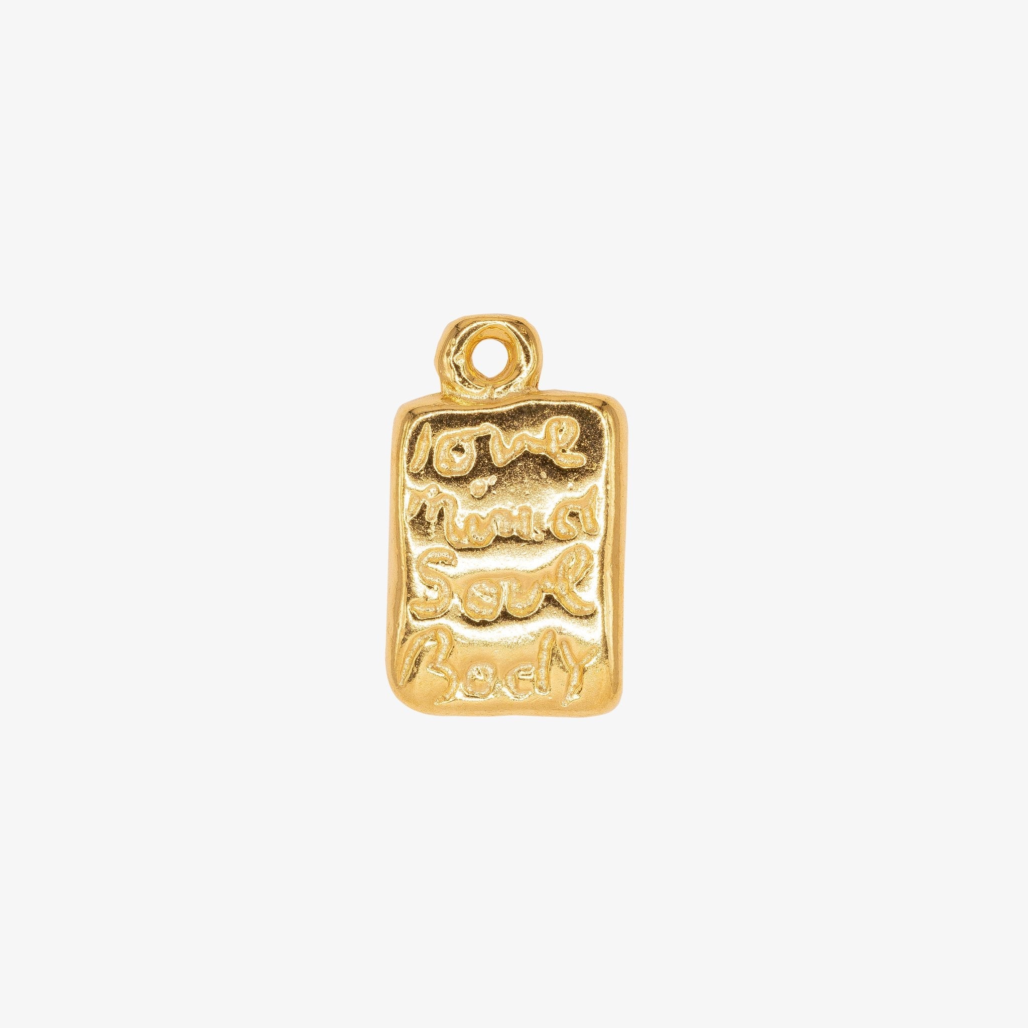 "Love Mind Soul Body" Charm 14K Gold - HarperCrown