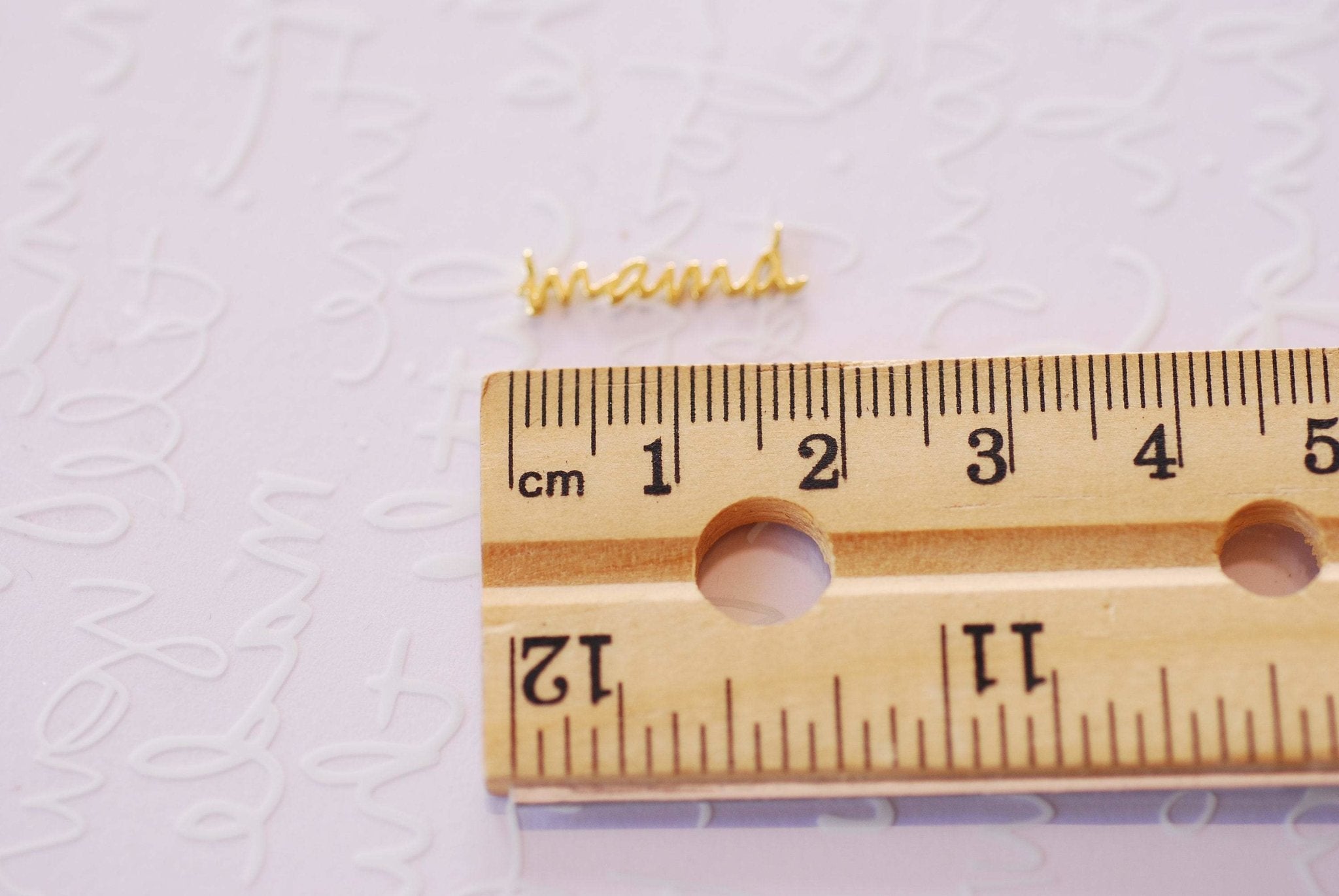 Mama Charm Pendant Vermeil gold or Sterling Silver Mamma Mama Charm Connector Link Necklace momma bear motherhood Name Initial Charm A116 - HarperCrown