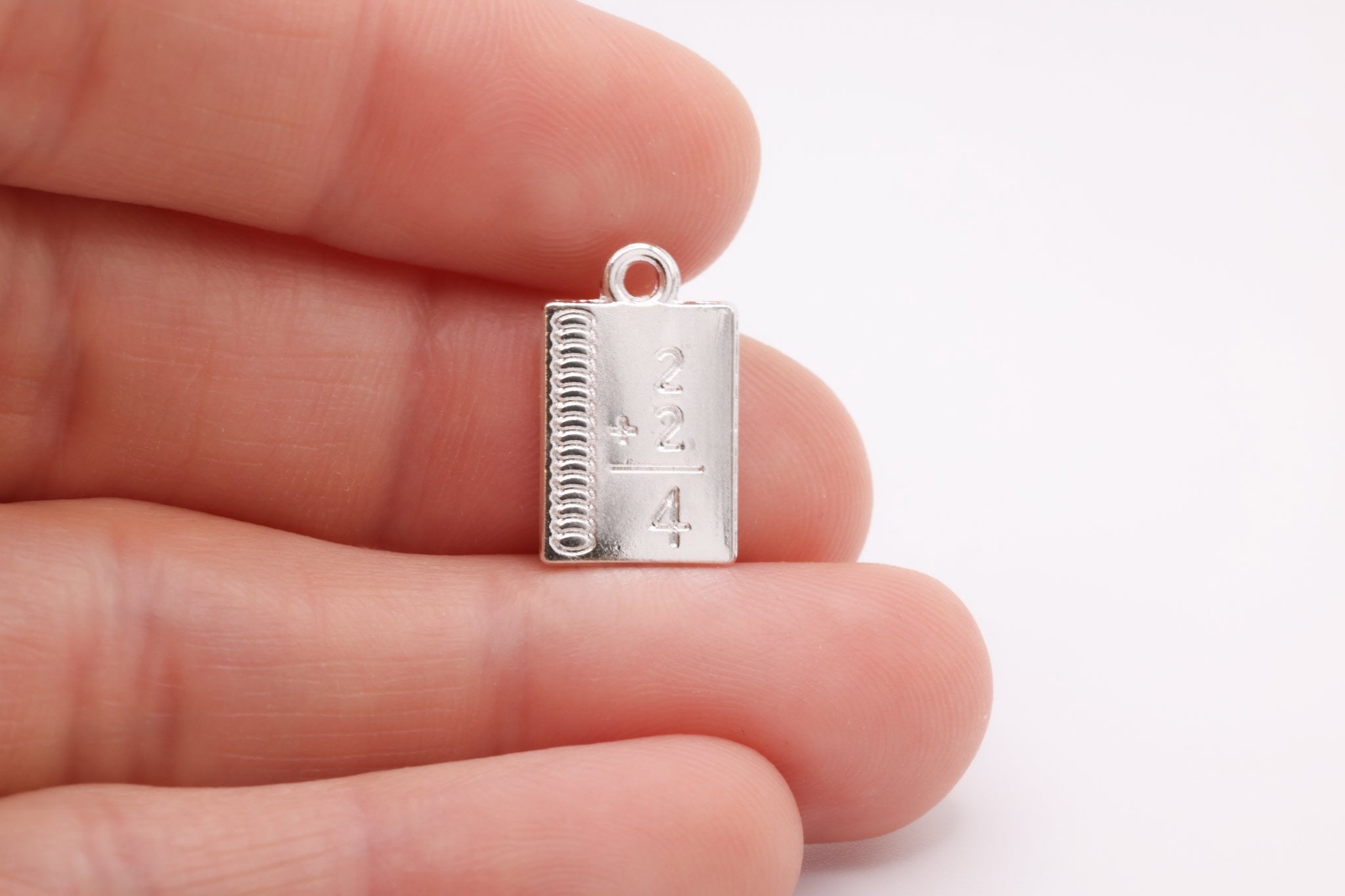 Math Book Charm, 925 Sterling Silver, 674 - HarperCrown