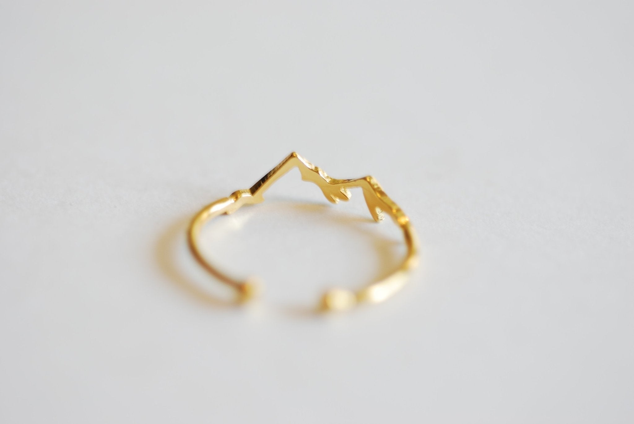 Mountain Ring - Adjustable Ring - Hiking Ring - Adjustable Ring - Dainty Ring - Travel - Nature Ring - Outdoor - Mountains are Calling Ring - HarperCrown