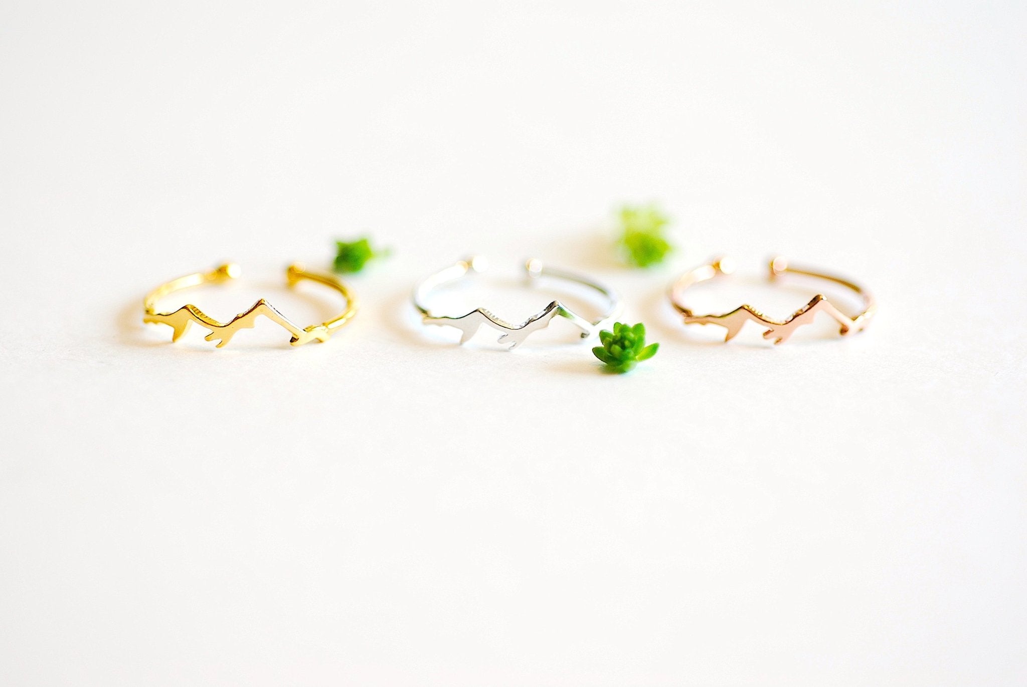 Mountain Ring - Adjustable Ring - Hiking Ring - Adjustable Ring - Dainty Ring - Travel - Nature Ring - Outdoor - Mountains are Calling Ring - HarperCrown