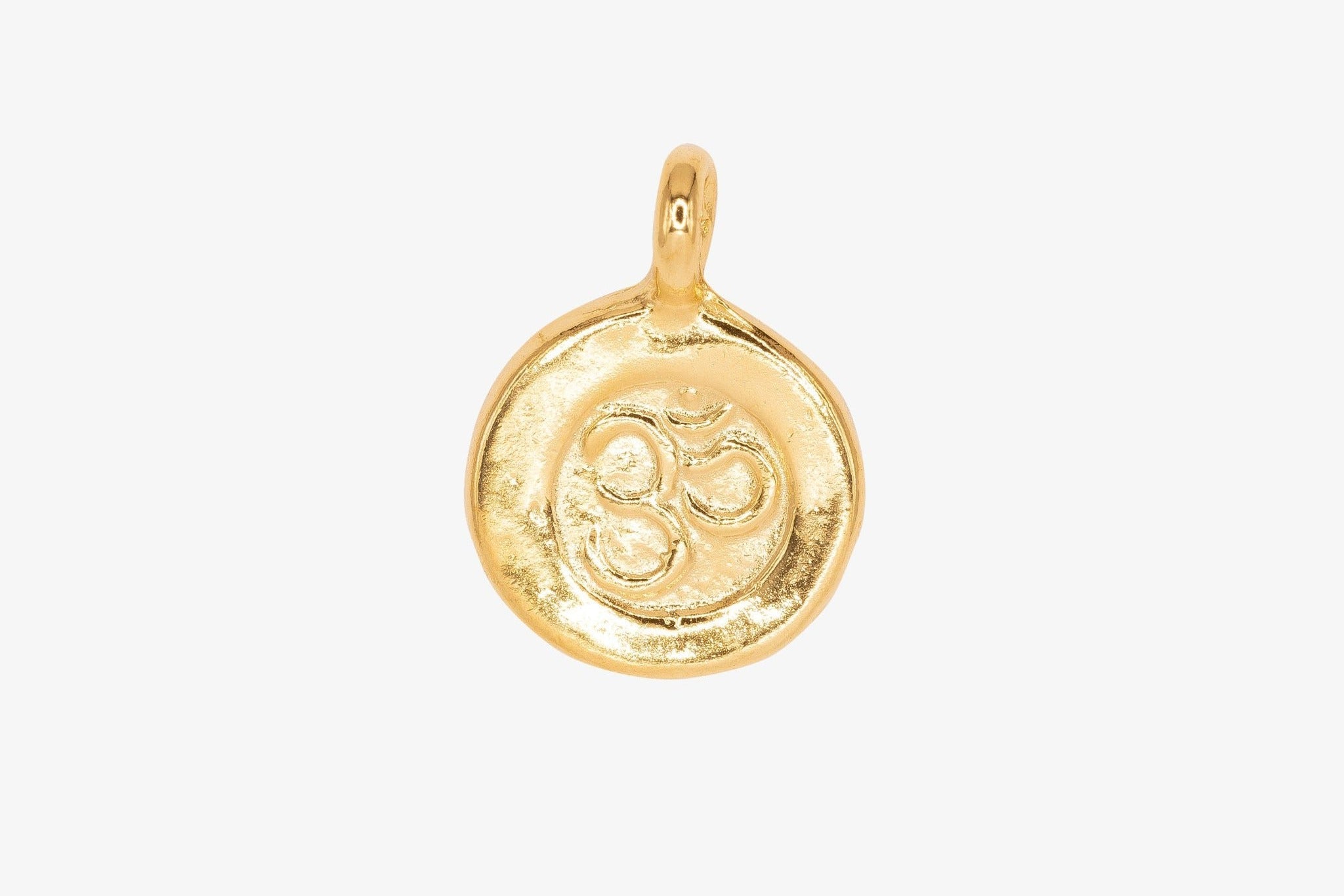 Ohm Symbol Charm Wholesale 14K Gold, Solid 14K Gold, G35 - HarperCrown