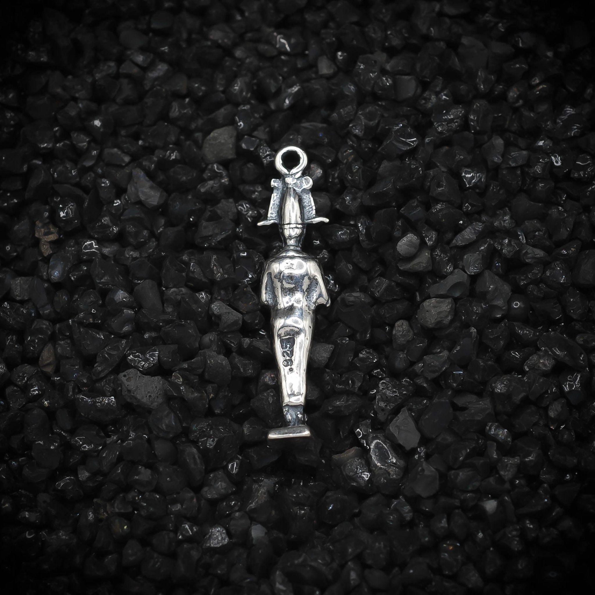 Osiris God of Fertility Ancient Egyptian Charm | 925 Sterling Silver, Oxidized or 18K Gold Plated | Jewelry Making Pendant - HarperCrown