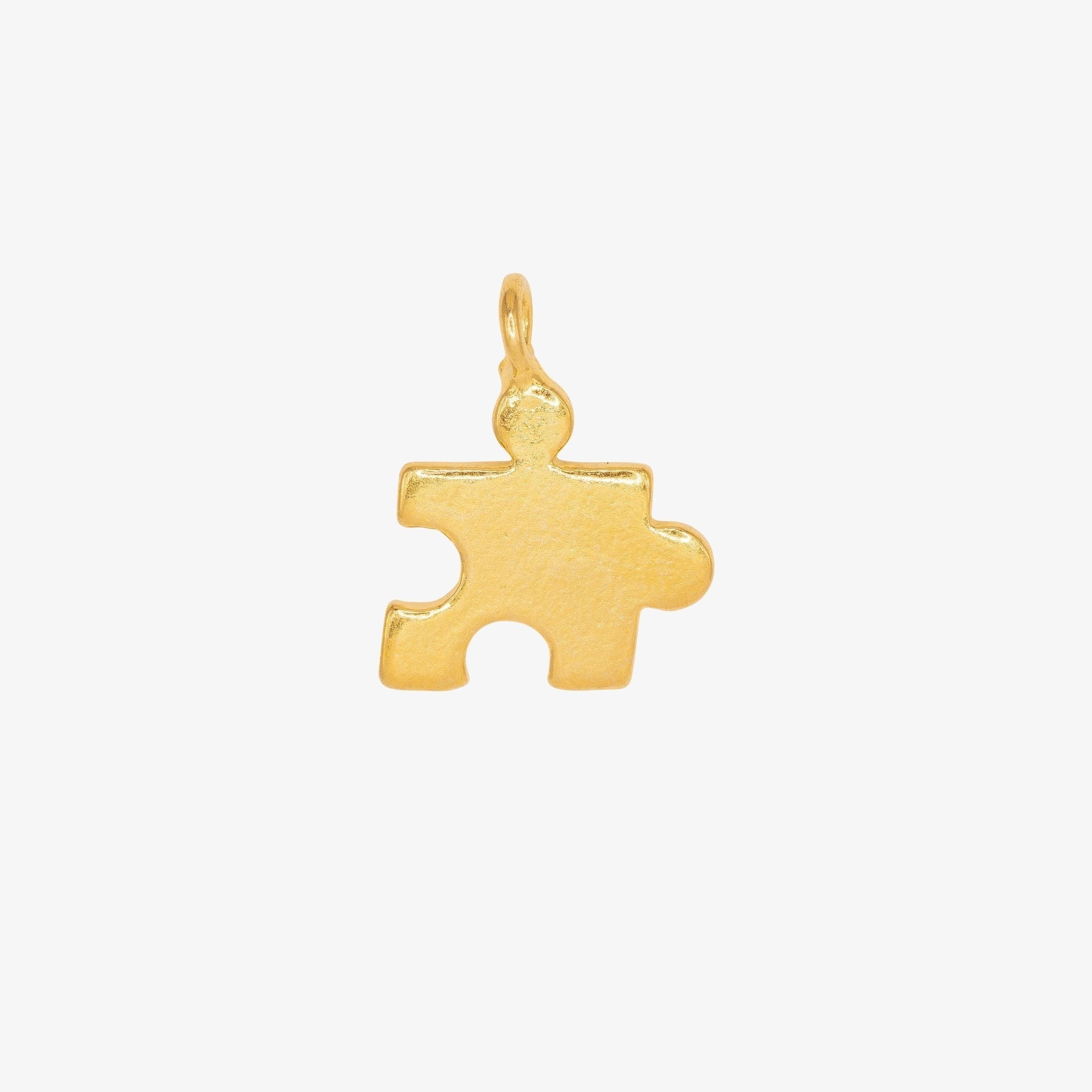 Puzzle Piece Charm 14K Gold, 329G - HarperCrown